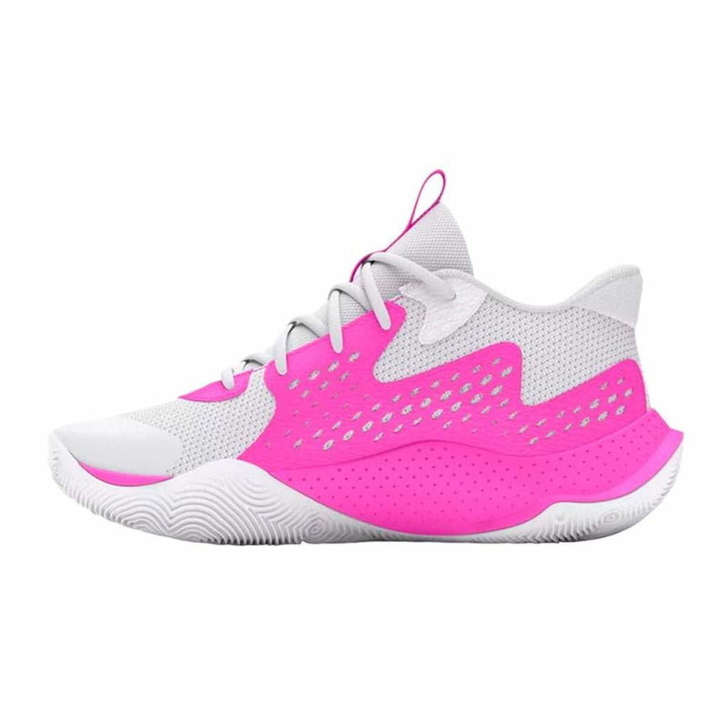 Basketball Shoes for Adults Under Armour Jet '23 White-7