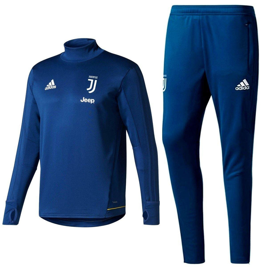 Juventus Blue Training Technical Soccer Tracksuit 2017/18 - Adidas
