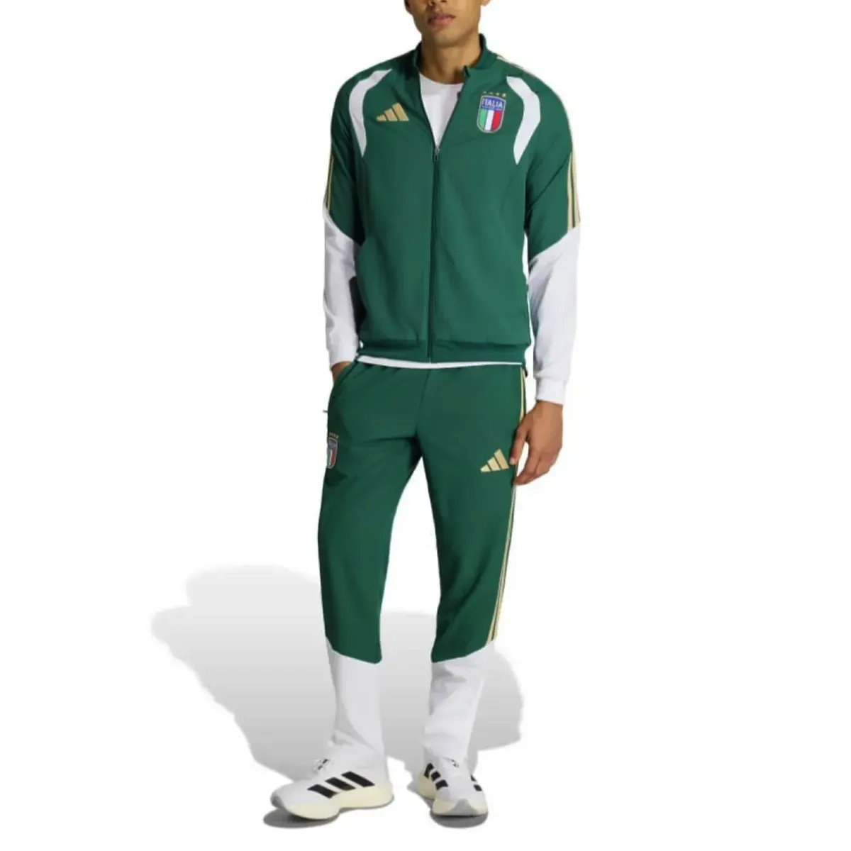 Italy green training presentation soccer tracksuit 2026/27 - Adidas