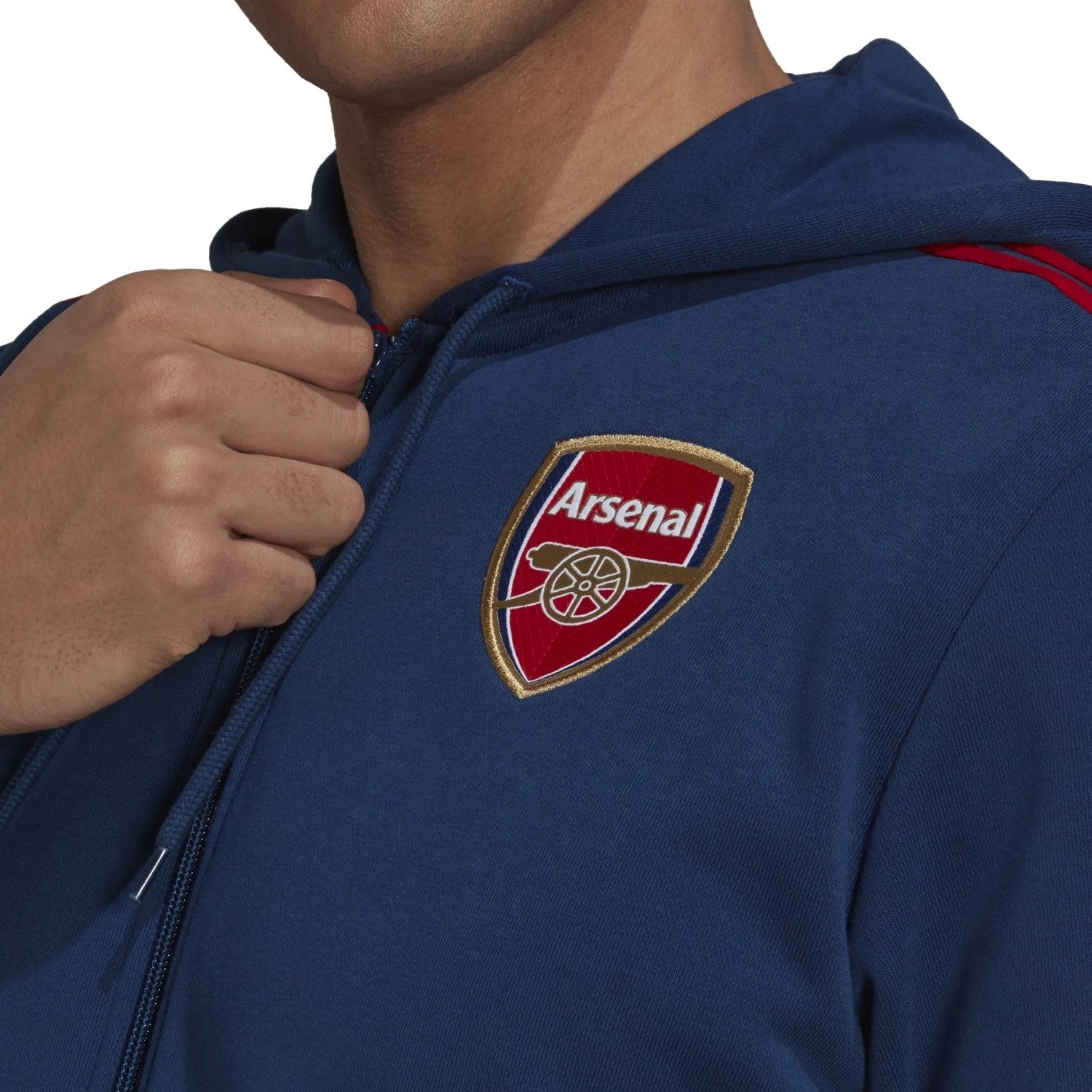 Arsenal Casual 3S hooded presentation tracksuit 2021/22 navy - Adidas-4