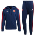 Arsenal Casual 3S hooded presentation tracksuit 2021/22 navy - Adidas-0