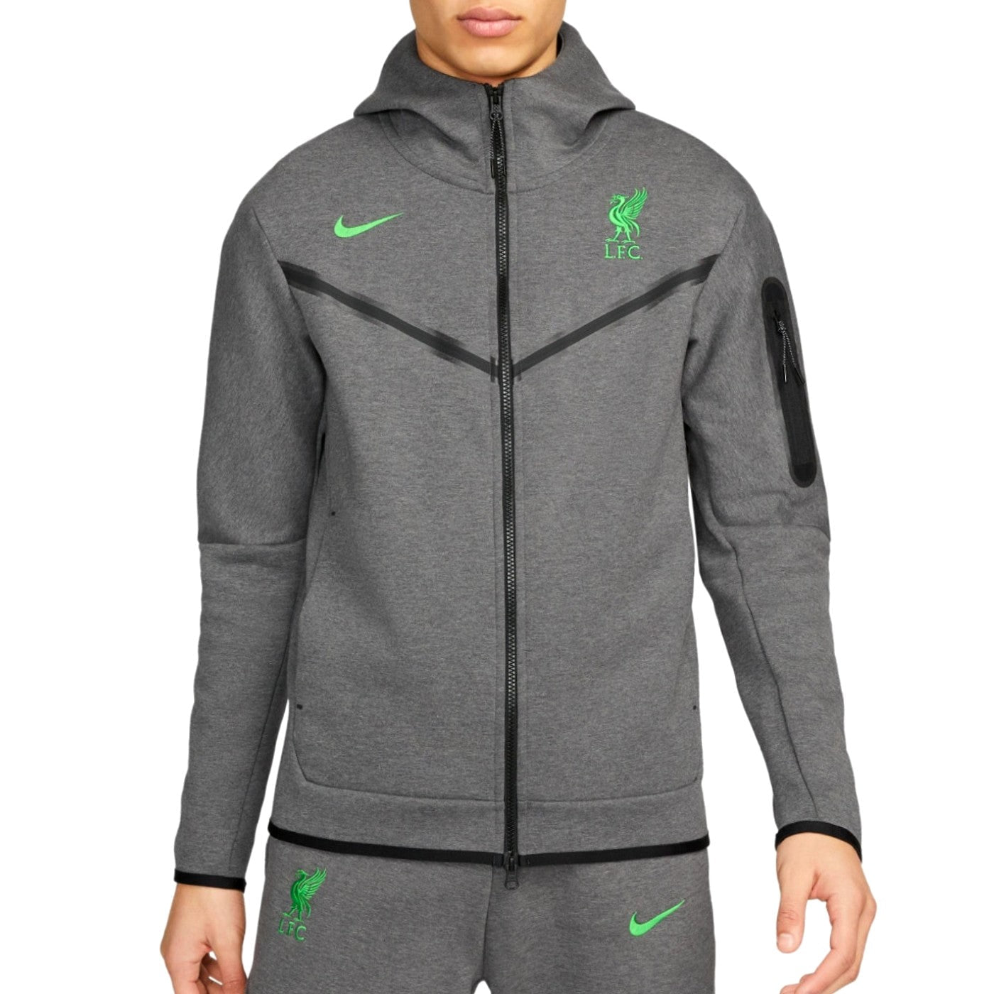 Liverpool FC grey Tech Fleece presentation tracksuit 2023/24 - Nike