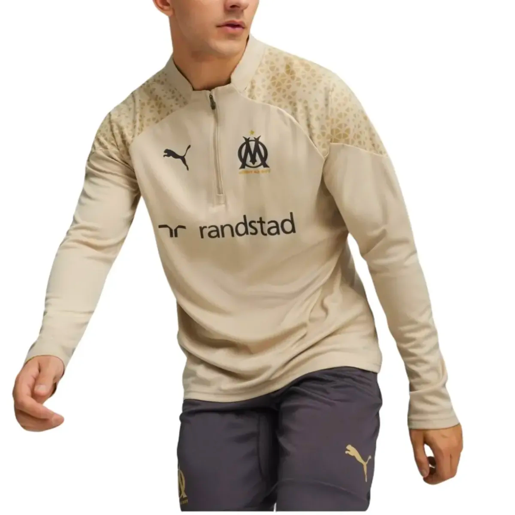 Olympique Marseille EU gold training technical tracksuit 2024 - Puma