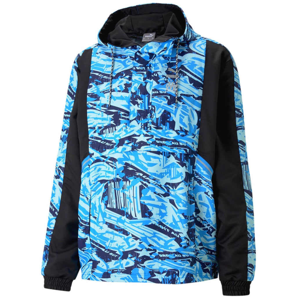 Olympique Marseille streetwear woven presentation jacket 2022 - Puma