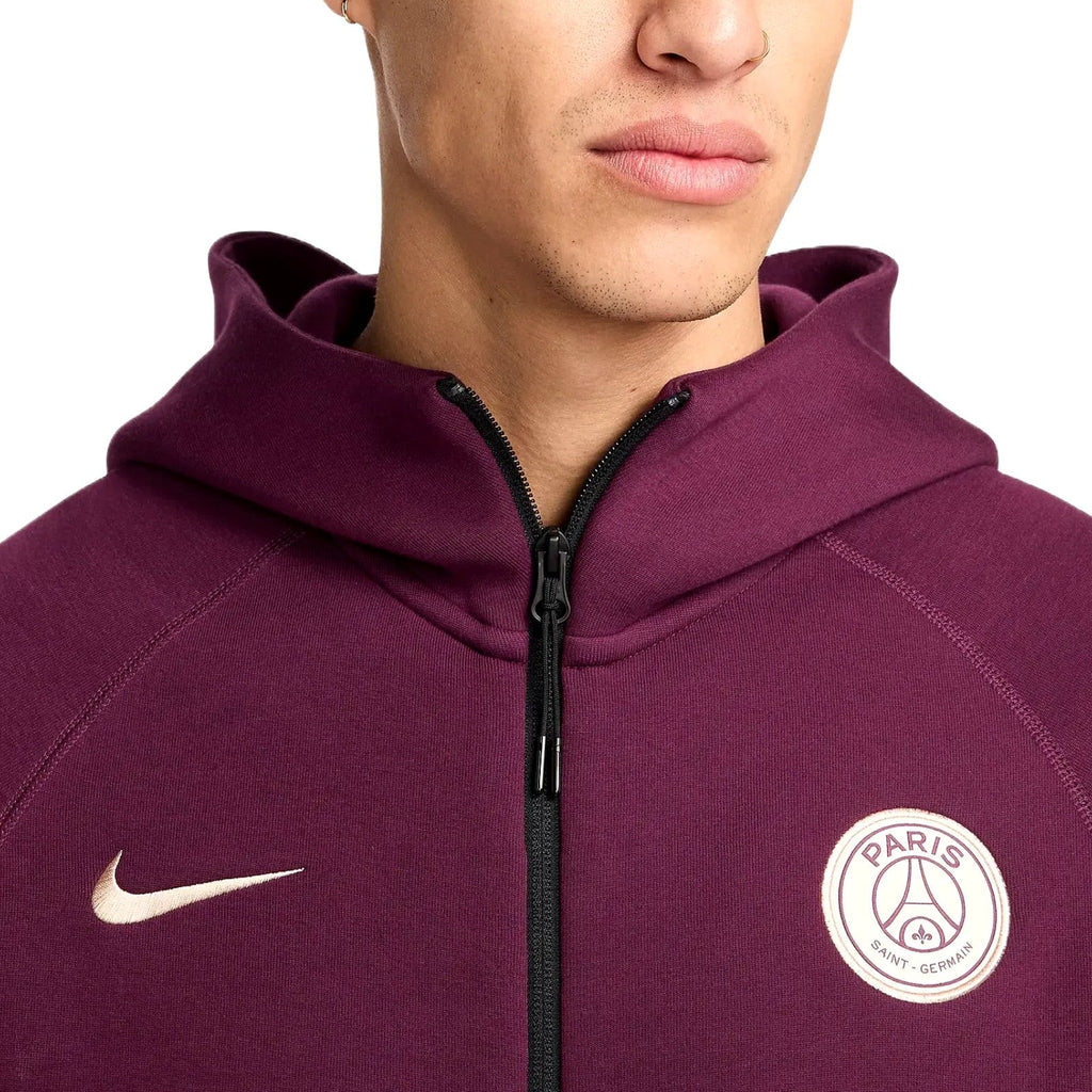 PSG Tech Fleece presentation tracksuit 2024/25 dark red - Nike