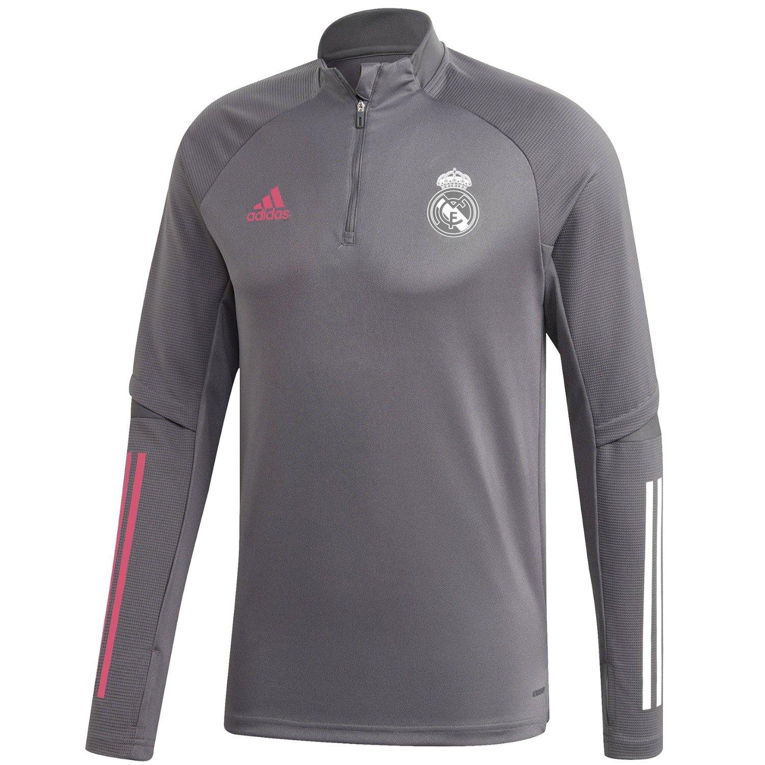 Real Madrid soccer grey technical training tracksuit 2020/21 - Adidas