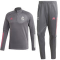 Real Madrid soccer grey technical training tracksuit 2020/21 - Adidas